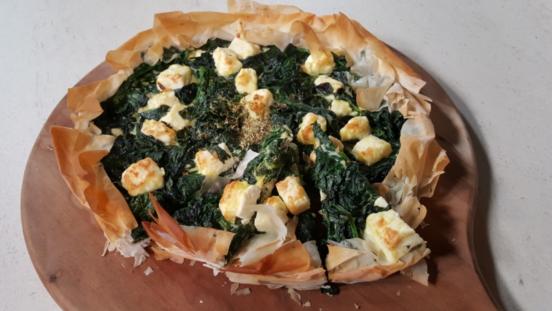 Torta salata semplice feta e spinaci Torta salata semplice feta e spinaci