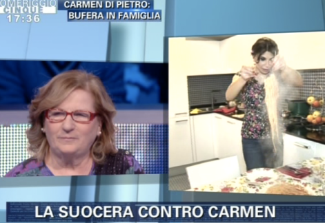 La suocera contro Carmen Di Pietro La suocera contro Carmen Di Pietro