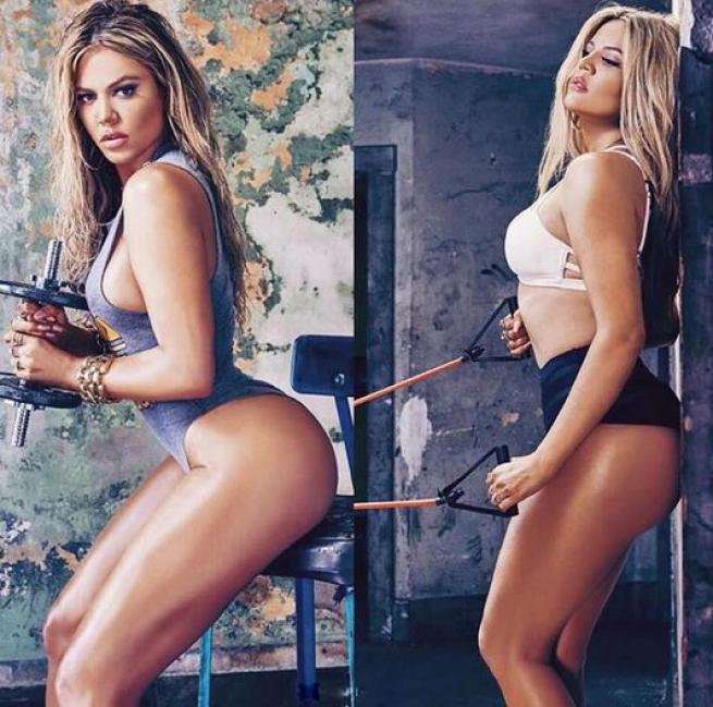 Kim Kardashian mostra il pancino, Khloe il lato B prosperoso