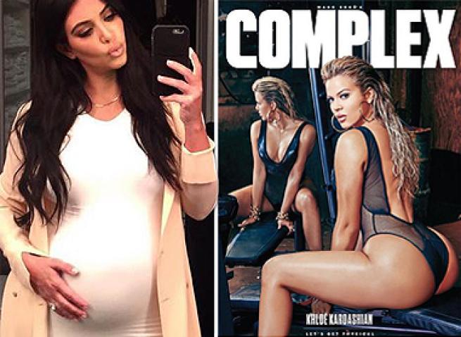 Kim Kardashian mostra il pancino, Khloe il lato B prosperoso