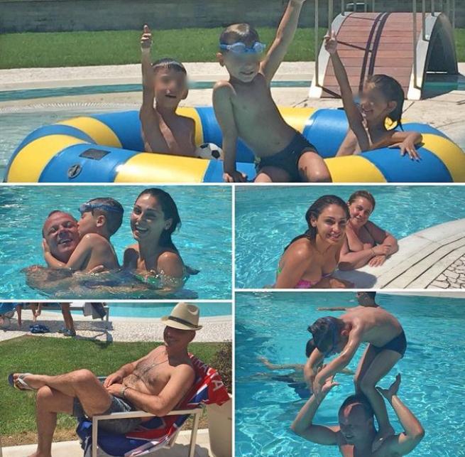 Anna Tatangelo e Gigi D'Alessio, piscina bollente