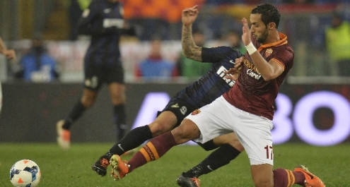 Serie A: Roma bloccata dall'Inter tra le proteste Serie A: Roma bloccata dall'Inter tra le proteste