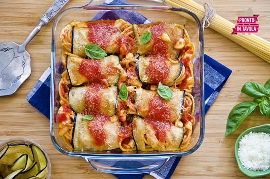 Involtini di melanzane e spaghetti Involtini di melanzane e spaghetti