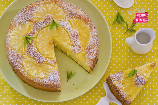 Torta al cocco e ananas Torta al cocco e ananas