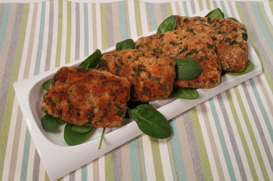 Cotolette di pollo e spinaci Cotolette di pollo e spinaci