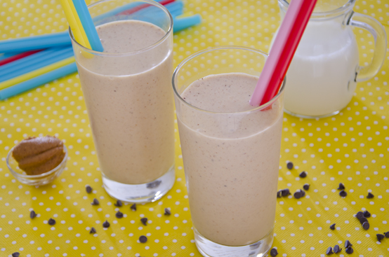 Milkshake banana e burro d'arachidi Milkshake banana e burro d'arachidi