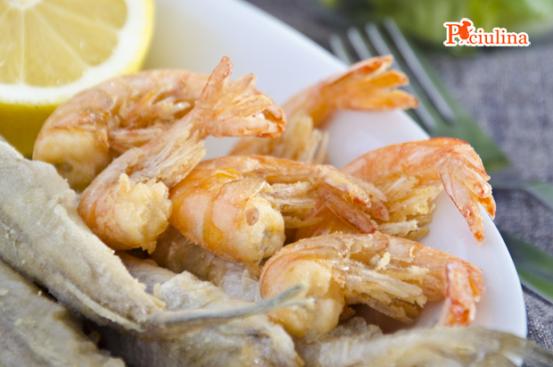 Frittura di gamberi e merluzzo Frittura di gamberi e merluzzo