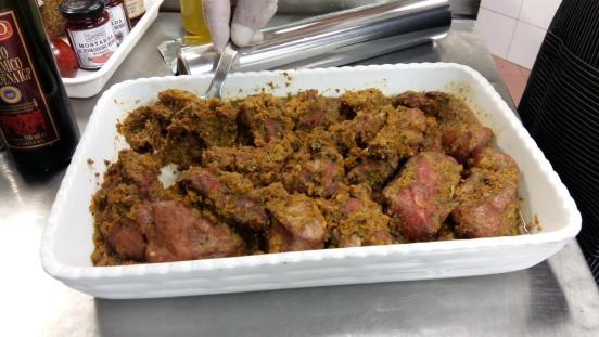 Ganassino di vitello al Sangiovese cotto a bassa temperatura Ganassino di vitello al Sangiovese cotto a bassa temperatura