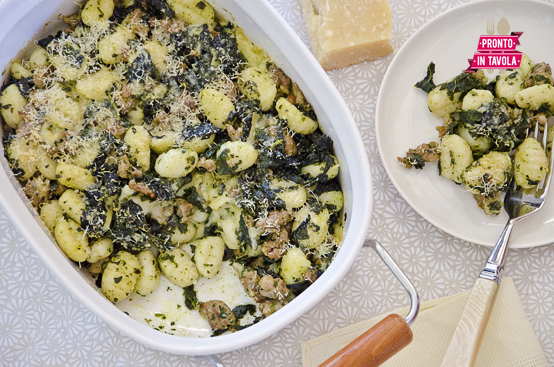Gnocchi cavolo nero e salsiccia Gnocchi cavolo nero e salsiccia