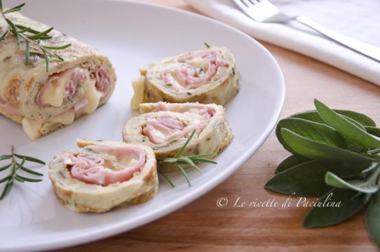 Rotolo di frittata farcito Rotolo di frittata farcito