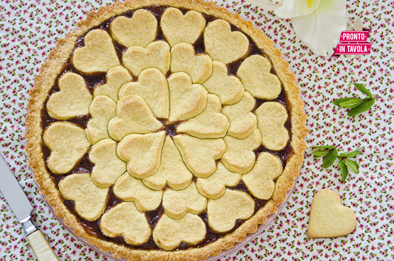 Crostata con i cuori Crostata con i cuori