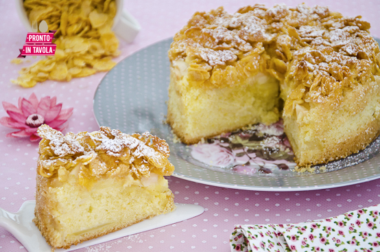 Torta di mele e corn flakes Torta di mele e corn flakes