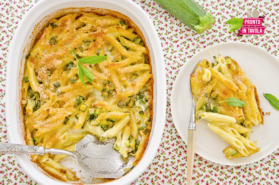 Gratin di pasta e zucchine Gratin di pasta e zucchine