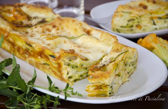 Lasagne ai fiori di zucca Lasagne ai fiori di zucca