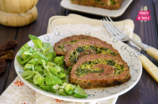 Polpettone di carne e cime di rapa Polpettone di carne e cime di rapa