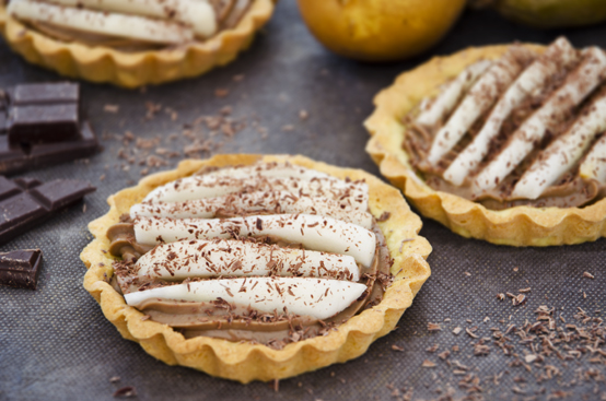 Crostatine pere e cioccolato Crostatine pere e cioccolato