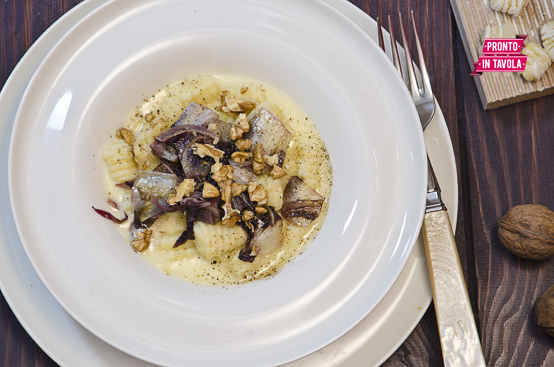 Gnocchi radicchio e noci Gnocchi radicchio e noci