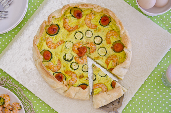Quiche gamberi e zucchine Quiche gamberi e zucchine
