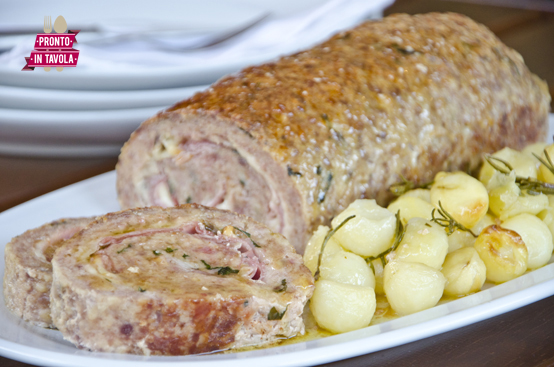 Polpettone al forno con patate Polpettone al forno con patate