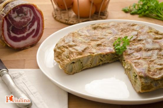 Frittata ai carciofi e pancetta Frittata ai carciofi e pancetta