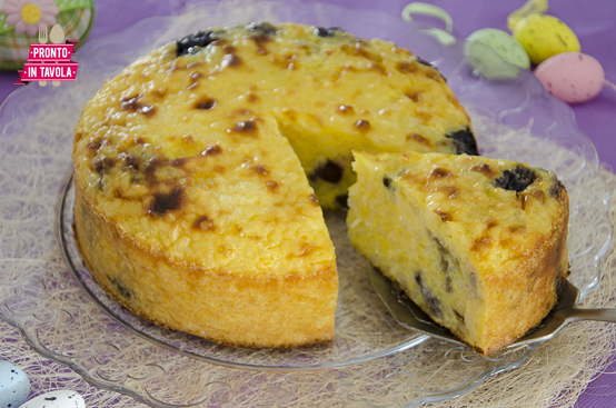 Torta di riso e mirtilli Torta di riso e mirtilli