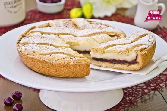 Crostata di ricotta e visciole Crostata di ricotta e visciole