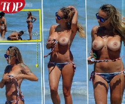 Karina Cascella, topless esplosivo senza Martin Karina Cascella, topless esplosivo senza Martin