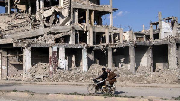 siria, raqqa, rovine