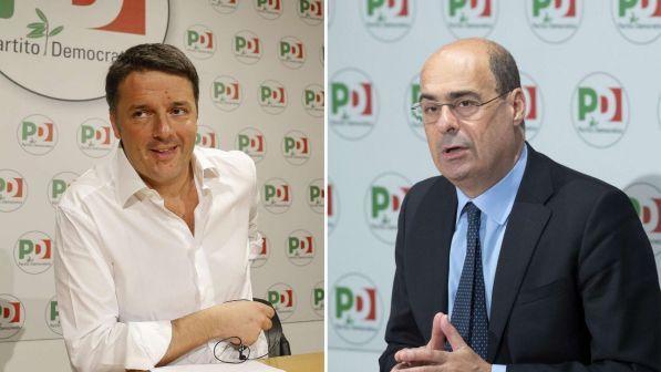 matteo renzi, nicola zingaretti, combo