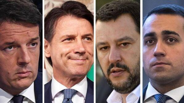 combo renzi conte salvini di maio