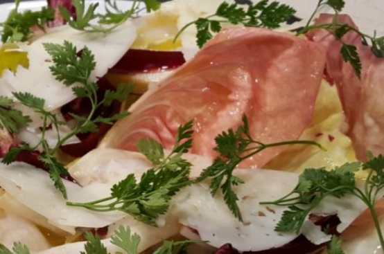 Insalata di Sedano Rapa al Sale, Radicchio e Grana di Pecora Insalata di Sedano Rapa al Sale, Radicchio e Grana di Pecora