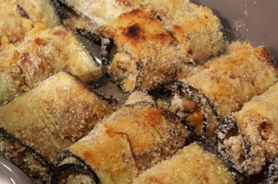 Involtini primavera di melanzane Involtini primavera di melanzane