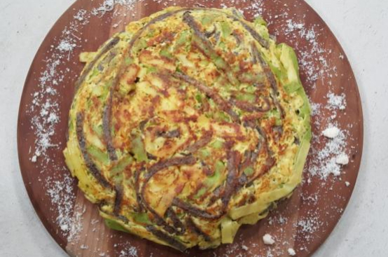 Frittata di tagliatelle tre colori Frittata di tagliatelle tre colori