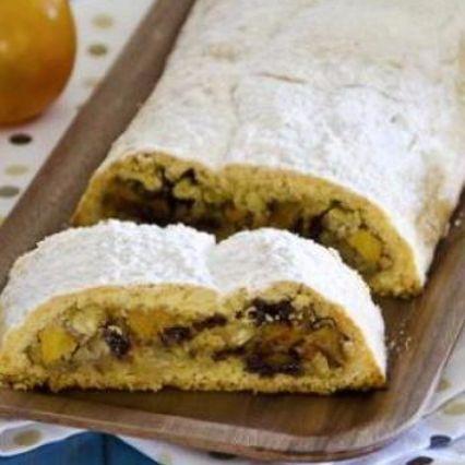 Strudel di castagne e cachi