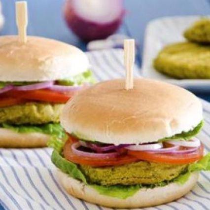 Burger di soia e piselli