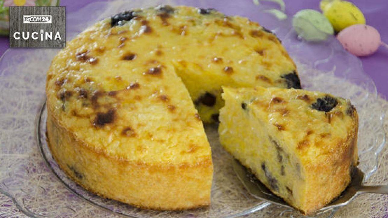 Torta di riso e mirtilli