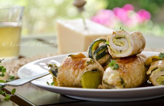 Involtini di carne alle zucchine