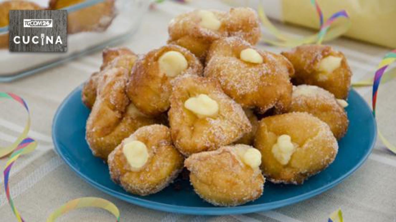 Frittelle ripiene alla crema
