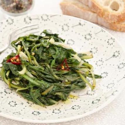 Cicoria strascinata in padella