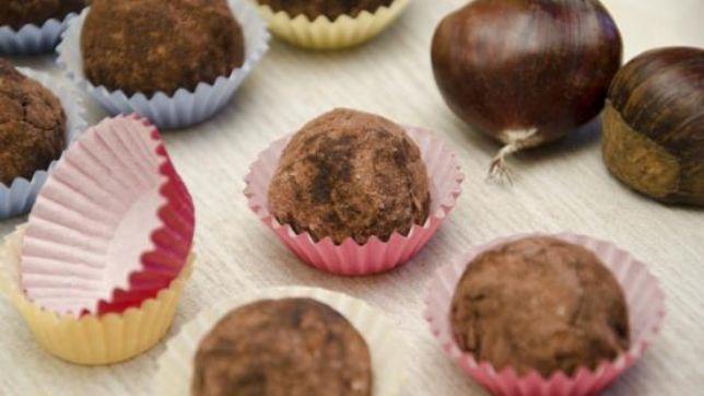 Tartufini al cacao e castagne