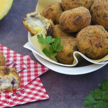 Polpette di zucca e funghi