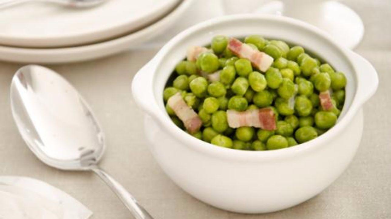 Piselli e pancetta
