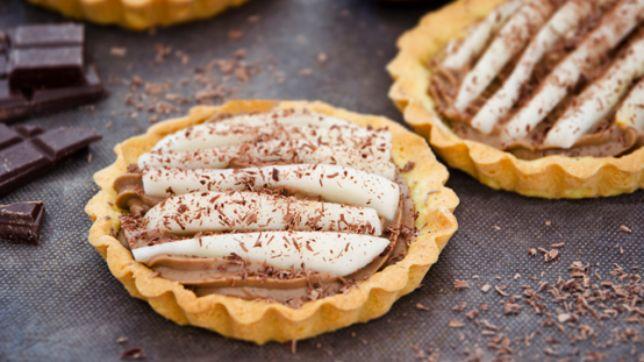 Crostatine pere e cioccolato