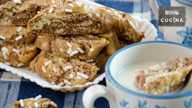 Biscotti variegati al cioccolato