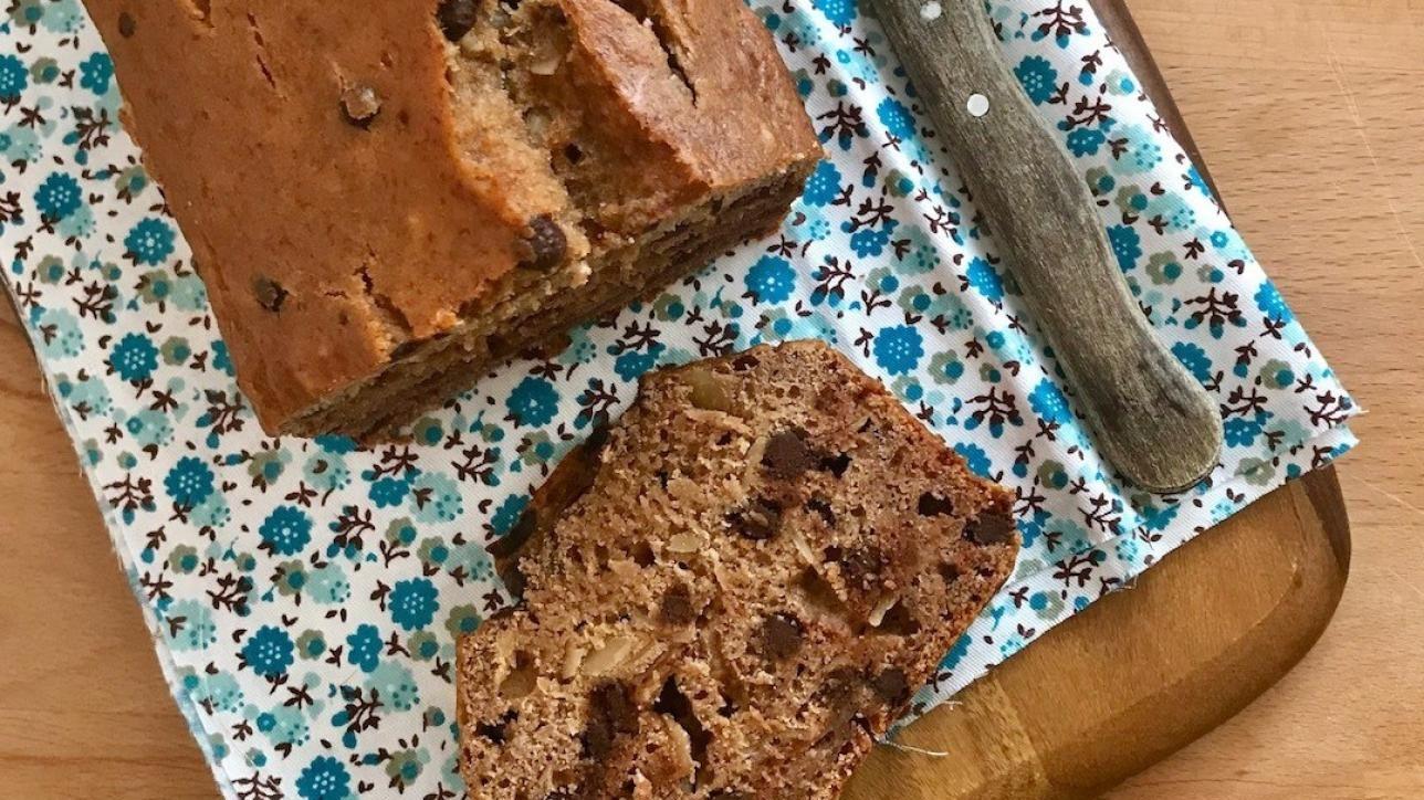 Cake alle banane, cioccolato e mandorle