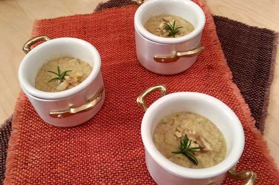 Crema di porri e castagne Crema di porri e castagne