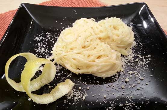 Linguine panna e limone Linguine panna e limone
