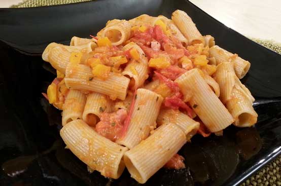 Pasta pomodorini e zucca Pasta pomodorini e zucca